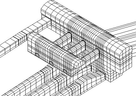 洞室群结构三维有限元网格图,建筑结构行业应用解决方案